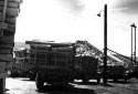 Camions venant décharger au convoyeur de l'usine Fraser d'Edmundston