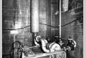 Compresseur d'air dans l'installation thermique de l'usine Fraser d'Edmundston