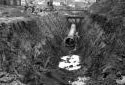 Pipes Installed for the Transfer of Liquid Waste to the Retention Basin of Iroquois