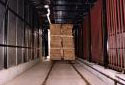 Interior of the Kiln Building at the Kedgwick Fraser Sawmill