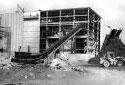 Construction de l'édifice de manutention d'écorce de l'usine Fraser d'Edmundston