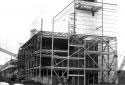 Construction du bâtiment du four de récupération à l'usine Fraser d'Edmundston