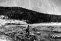 A Man on the Landing of Camp  52