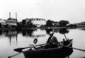 Marc Poitras et son grand-père sur la rivière Madawaska