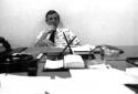 Mr. Keith Bowser at his Desk at  Fraser Companies Office in Edmundston