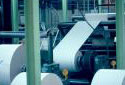 Coupeuse de rouleaux pour le carton  l'usine Fraser d'Edmundston