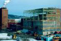 Construction de l'atelier de lavage et triage  l'usine Fraser d'Edmundston