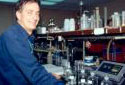 Mr. Fournier in the Edmundston Laboratory