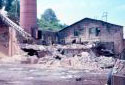 Destruction de l'ancienne scierie de Plaster Rock