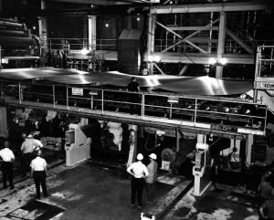 Installation of the Belt of Wire on No. 8 Paper Machine