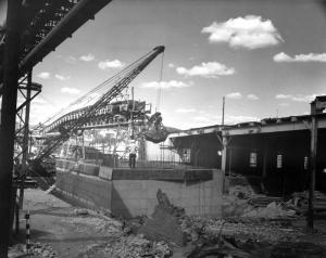 Construction de l'immeuble de la pompe primaire de l'usine Fraser d'Edmundston