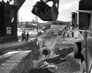 Installation of Pipes at the Secondary Pump Station