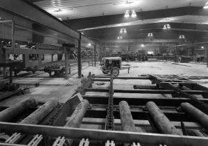 L'intérieur de l'usine de sciage Fraser de Kedgwick