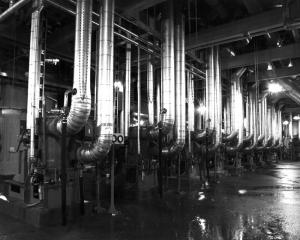 Classeurs Ingersoll-Rand à l'atelier de lavage et de triage