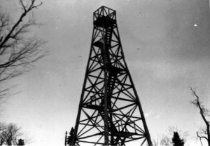 Atkinson Lookout Tower located near head waters of Iroquois River and Jalbert Brook