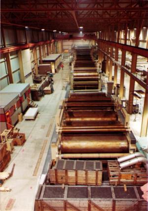 Nouvelle machine à l'usine du Maine
