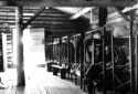 Intérieur d'un camp de bûcherons
