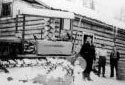 Bulldozer in front of a Camp
